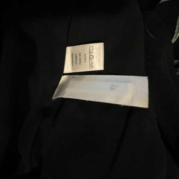 LOFT windowpane black white flare long sleeve shift dress mod 60s, size medium - Picture 7 of 8